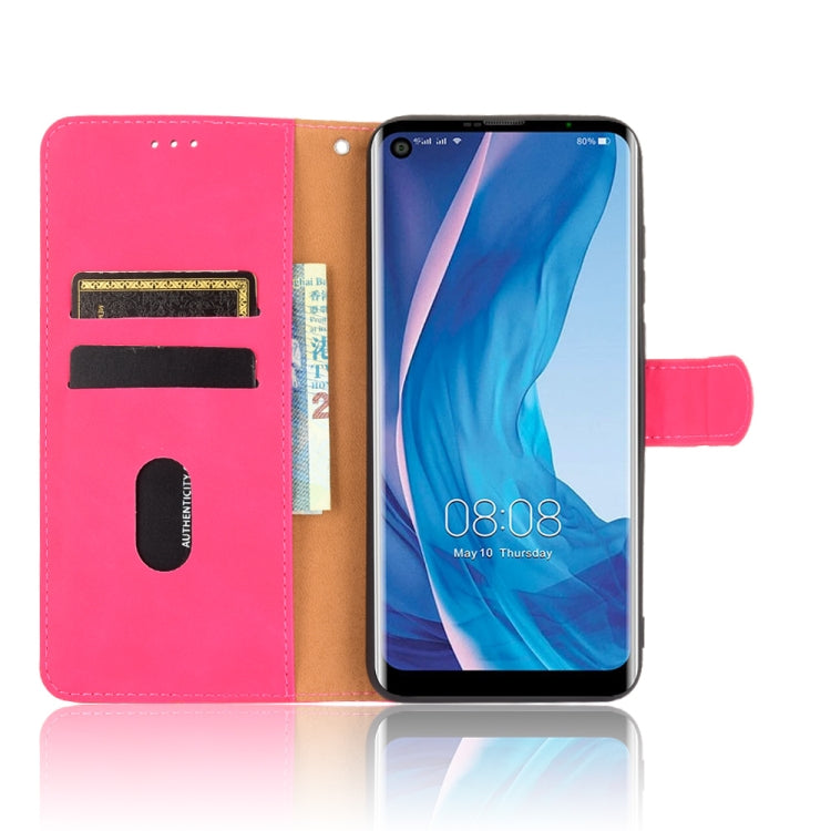 For Ulefone Note 11P Solid Color Skin Feel Magnetic Buckle Horizontal Flip Calf Texture PU Leather Case with Holder & Card Slots & Wallet(Rose Red) - Ulefone Cases by PMC Jewellery | Online Shopping South Africa | PMC Jewellery | Buy Now Pay Later Mobicred