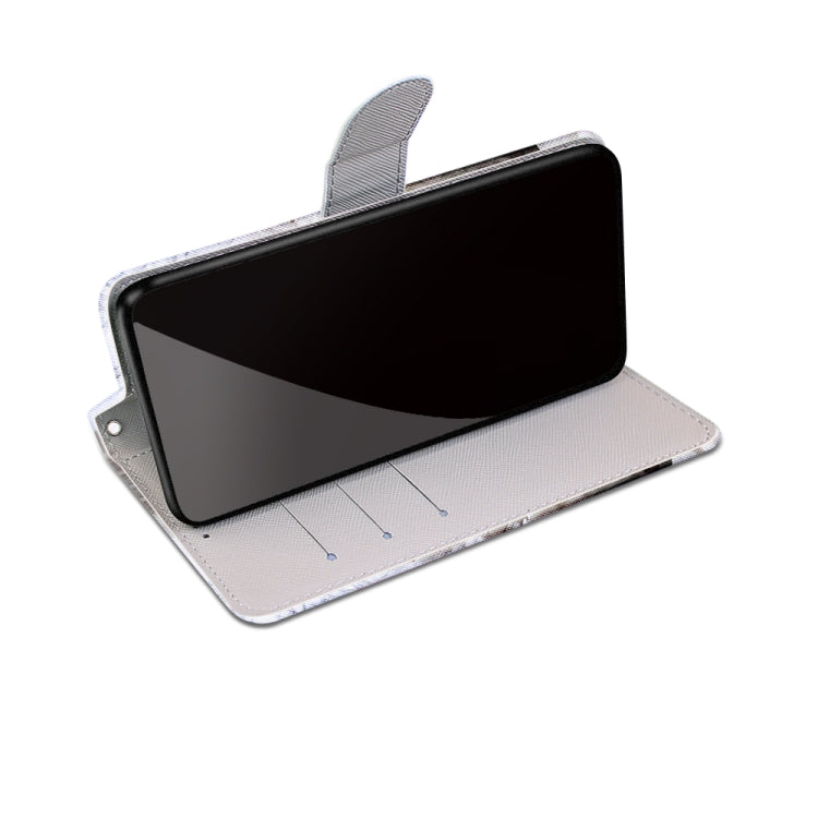 For OPPO Realme C15 / C12 / C25 / 7i (Global) / Narzo 20 / 30A Coloured Drawing Cross Texture Horizontal Flip PU Leather Case with Holder & Card Slots & Wallet & Lanyard(Slant Hat Blue Mirror Cat) - Realme Cases by PMC TechLife | Online Shopping South Africa | PMC TechLife | Buy Now Pay Later Mobicred