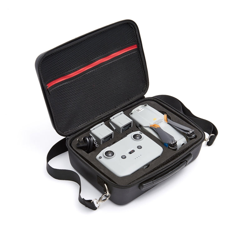 Portable Single Shoulder Storage Travel Carrying PU Cover Case Box for DJI Air 2S(Black + Red Liner) - Carry Cases & Bags by PMC TechLife | Online Shopping South Africa | PMC TechLife | Buy Now Pay Later Mobicred