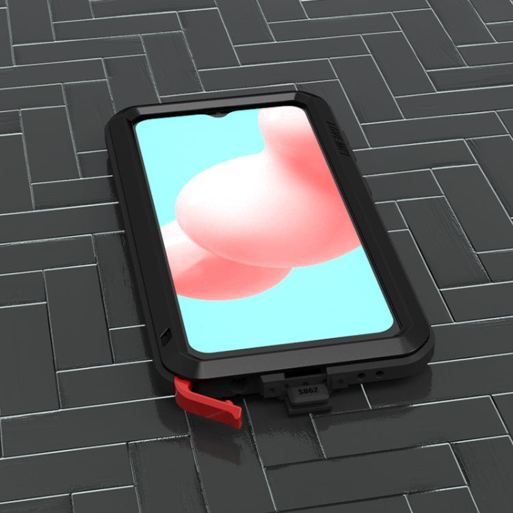 For Samsung Galaxy A32 5G LOVE MEI Metal Shockproof Waterproof Dustproof Protective Case with Glass(Silver) - Galaxy Phone Cases by LOVE MEI | Online Shopping South Africa | PMC TechLife | Buy Now Pay Later Mobicred