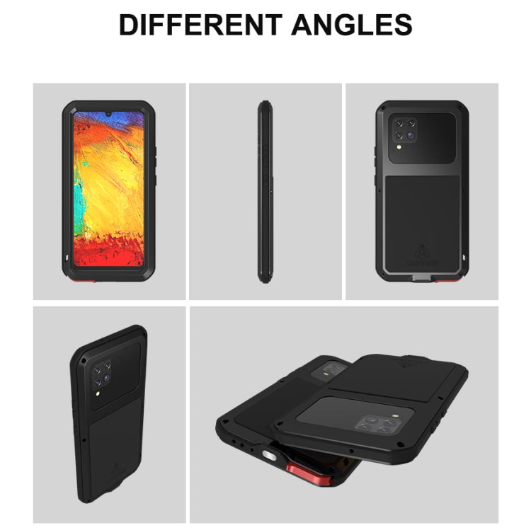 For Samsung Galaxy A42 LOVE MEI Metal Shockproof Waterproof Dustproof Protective Case with Glass(White) - free shipping - PMC TechLife - Order now!