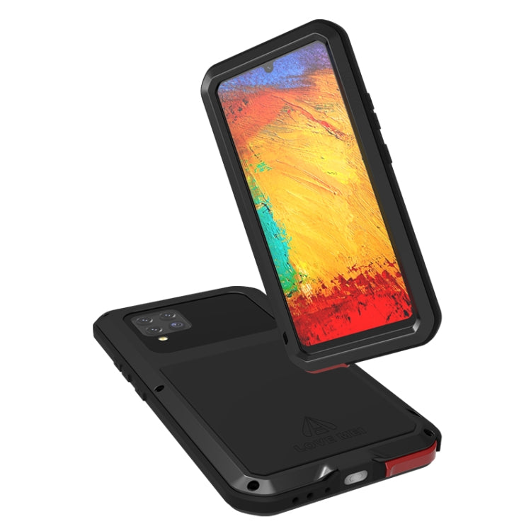 For Samsung Galaxy A42 LOVE MEI Metal Shockproof Waterproof Dustproof Protective Case with Glass(Army Green) - free shipping - PMC TechLife - Order now!