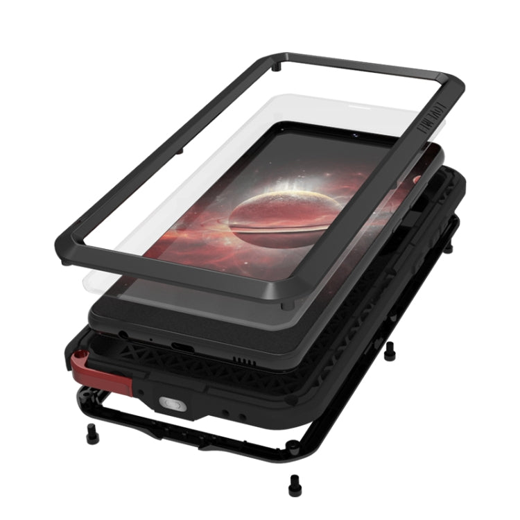 For Samsung Galaxy A72 5G / 4G LOVE MEI Metal Shockproof Waterproof Dustproof Protective Case with Glass(Army Green) - free shipping - PMC TechLife - Order now!