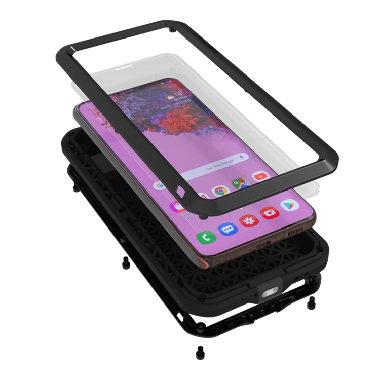 For Samsung Galaxy S21 5G LOVE MEI Metal Shockproof Waterproof Dustproof Protective Case with Glass(Silver) - Galaxy S21 5G Cases by LOVE MEI | Online Shopping South Africa | PMC TechLife | Buy Now Pay Later Mobicred