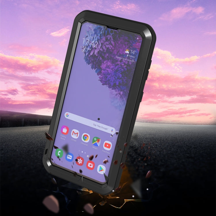 For Samsung Galaxy S21+ 5G LOVE MEI Metal Shockproof Waterproof Dustproof Protective Case with Glass(Yellow) - free shipping - PMC TechLife - Order now!