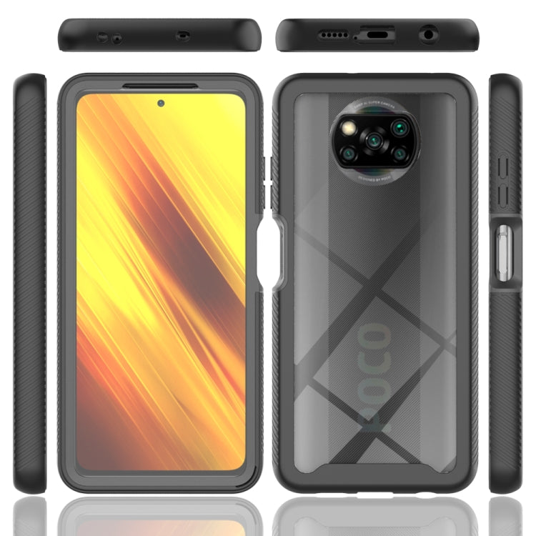For Xiaomi Poco X3 NFC Starry Sky Full Body Hybrid Shockproof Phone Case(Light Purple) - Xiaomi Cases by PMC TechLife | Online Shopping South Africa | PMC TechLife