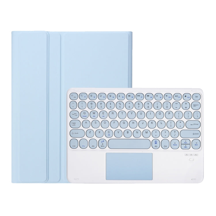 YT11B-A Detachable Candy Color Skin Feel Texture Round Keycap Bluetooth Keyboard Leather Case with Touch Control For iPad Air 4 2020 / Air 5 2022 / Pro 11 inch 2022 / 2021 / 2020 / 2018(White Ice) - For iPad Pro by PMC TechLife | Online Shopping South Africa | PMC TechLife | Buy Now Pay Later Mobicred