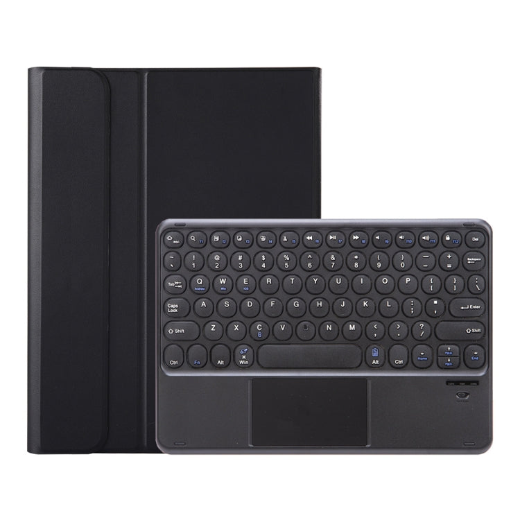 YA07B-A Detachable Lambskin Texture Round Keycap Bluetooth Keyboard Leather Tablet Case with Touch Control & Pen Slot & Stand For iPad 9.7 inch (2018) & (2017) / Pro 9.7 inch / Air 2 / Air(Black) - Universal by PMC TechLife | Online Shopping South Africa | PMC TechLife
