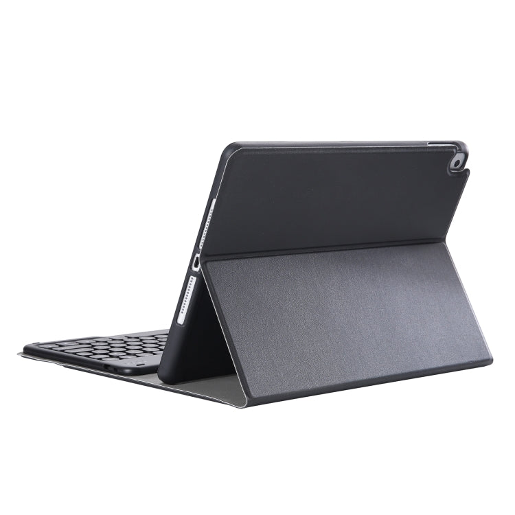 YA098B Detachable Lambskin Texture Round Keycap Bluetooth Keyboard Leather Tablet Case with Pen Slot & Stand For iPad Air 4 10.9 inch (2020) / Pro 11 inch (2020) & (2018)(Black) - Universal by PMC TechLife | Online Shopping South Africa | PMC TechLife