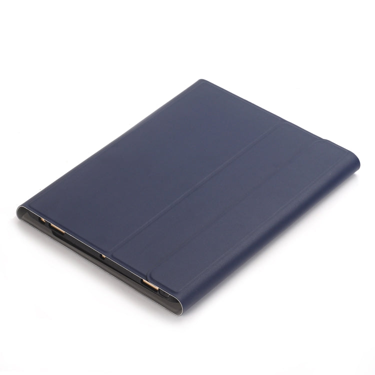 YA098B Detachable Lambskin Texture Round Keycap Bluetooth Keyboard Leather Tablet Case with Pen Slot & Stand For iPad Air 5 / 4 10.9 inch 2020 / Pro 11 inch 2020 / 2018(Dark Blue) - Universal by PMC TechLife | Online Shopping South Africa | PMC TechLife | Buy Now Pay Later Mobicred