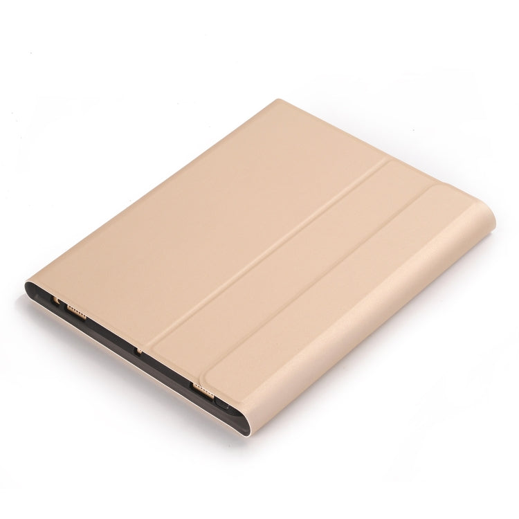 YA098B Detachable Lambskin Texture Round Keycap Bluetooth Keyboard Leather Tablet Case with Pen Slot & Stand For iPad Air 4 10.9 inch (2020) / Pro 11 inch (2020) & (2018)(Gold) - Universal by PMC TechLife | Online Shopping South Africa | PMC TechLife
