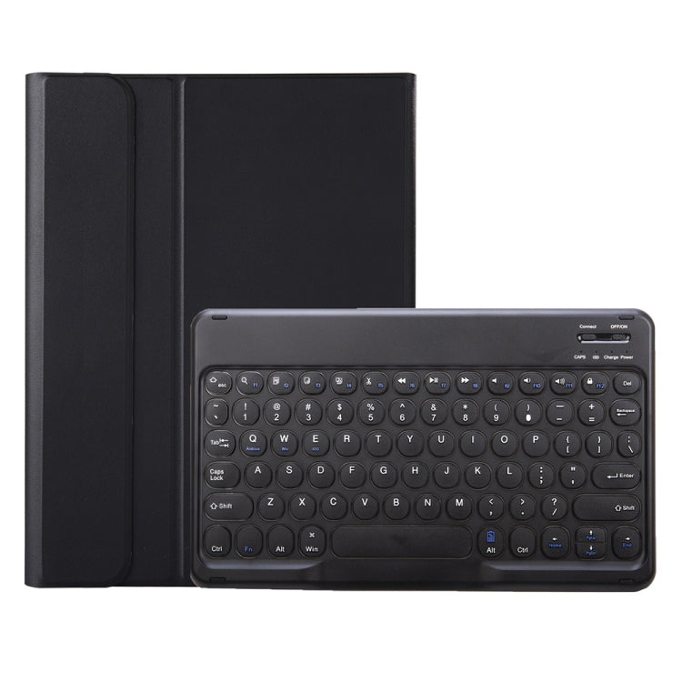 YA102B Detachable Lambskin Texture Round Keycap Bluetooth Keyboard Leather Tablet Case with Pen Slot & Stand For iPad 10.2 (2020) & (2019) / Air 3 10.5 inch / Pro 10.5 inch(Black) - Universal by PMC TechLife | Online Shopping South Africa | PMC TechLife