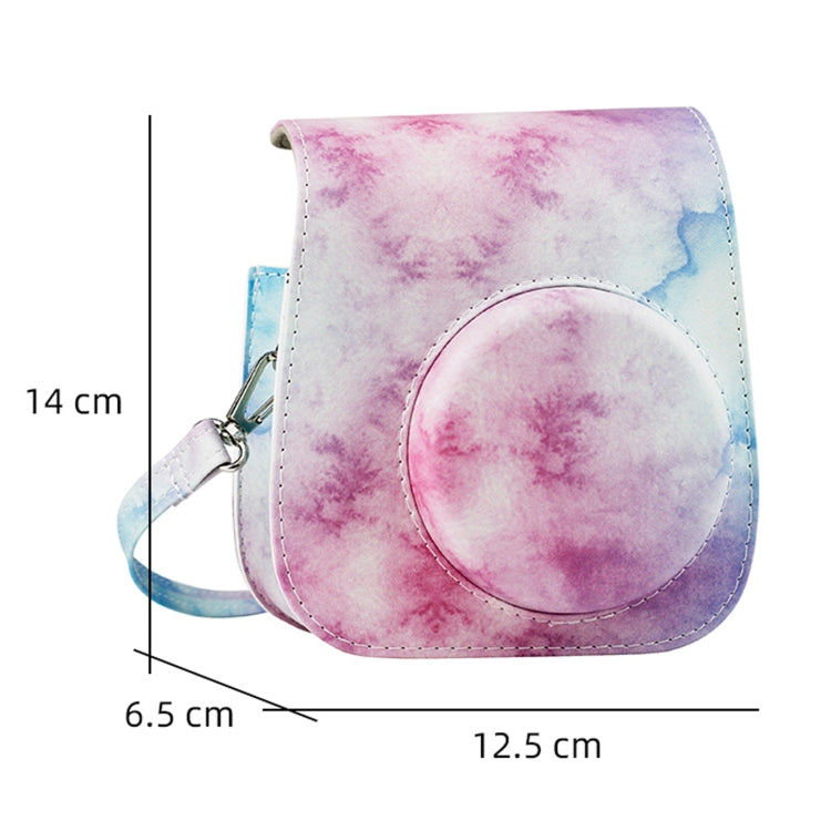 Painted Series Camera Bag with Shoulder Strap for Fujifilm Instax mini 11(Blue Pastel) - free shipping - PMC TechLife - Order now!