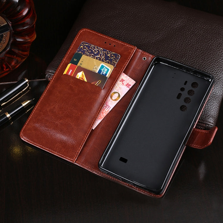 For Ulefone Armor 11 5G idewei Crazy Horse Texture Horizontal Flip Leather Case with Holder & Card Slots & Wallet(Brown) - free shipping - PMC Jewellery - Order now!