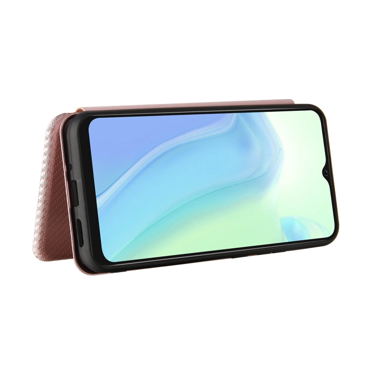 For Blackview A70 (2021) Carbon Fiber Texture Horizontal Flip TPU + PC + PU Leather Case with Card Slot(Pink) - More Brand by PMC TechLife | Online Shopping South Africa | PMC TechLife | Buy Now Pay Later Mobicred