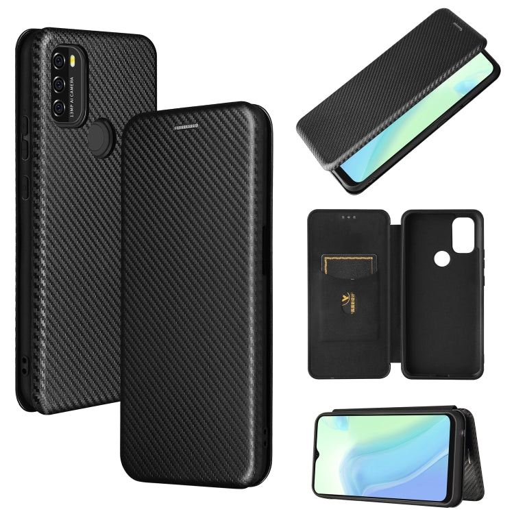 For Blackview A70 (2021) Carbon Fiber Texture Horizontal Flip TPU + PC + PU Leather Case with Card Slot(Black) - More Brand by PMC TechLife | Online Shopping South Africa | PMC TechLife | Buy Now Pay Later Mobicred
