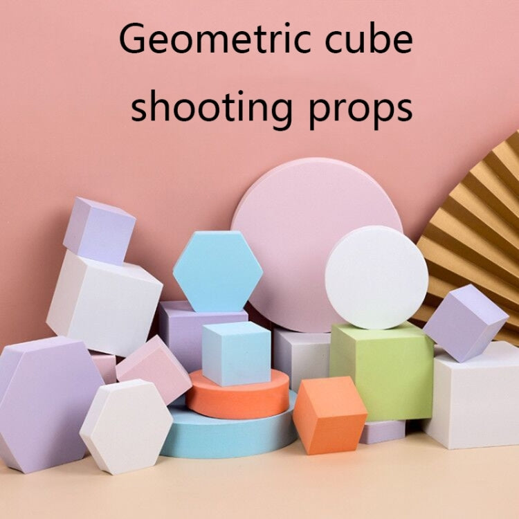 8 in 1 Different Sizes Geometric Cube Solid Color Photography Photo Background Table Shooting Foam Props(Green) - free shipping - PMc TechLife - Order now!