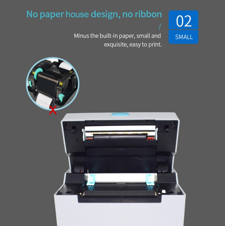 POS-9220 100x150mm Thermal Express Bill Self-adhesive Label Printer, USB with Holder Version, UK Plug - Receipt Printers by PMC Jewellery | Online Shopping South Africa | PMC Jewellery | Buy Now Pay Later Mobicred