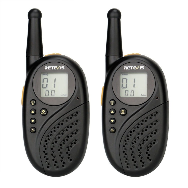 1 Pair RETEVIS RT-35 0.5W US Frequency 462.550-467.7125MHz 22CHS Children Handheld Walkie Talkie(Black) - free shipping - PMC Jewellery - Order now!