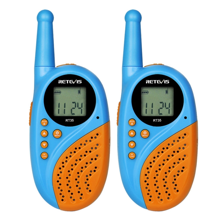 1 Pair RETEVIS RT-35 0.5W US Frequency 462.550-467.7125MHz 22CHS Children Handheld Walkie Talkie(Blue) - free shipping - PMC Jewellery - Order now!