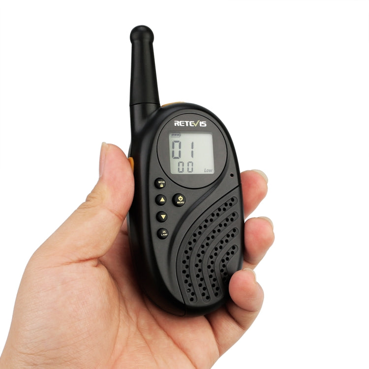 1 Pair RETEVIS RT-35 0.5W EU Frequency 446MHz 8CHS Children Handheld Walkie Talkie(Black) - free shipping - PMC Jewellery - Order now!