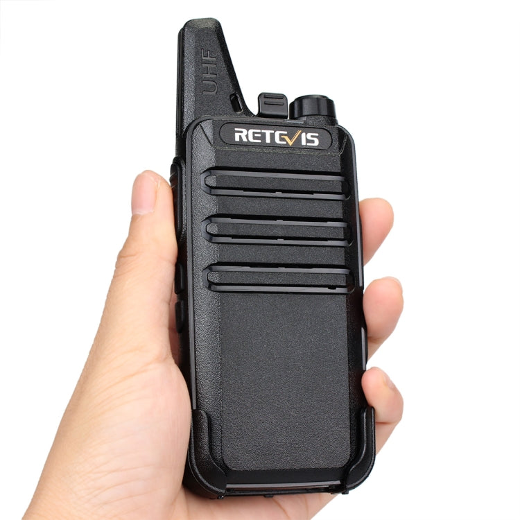 1 Pair RETEVIS RT622 US Frequency 400-480MHz 16CHS Two Way Radio Handheld Walkie Talkie, US Plug(Black) - free shipping - PMC Jewellery - Order now!