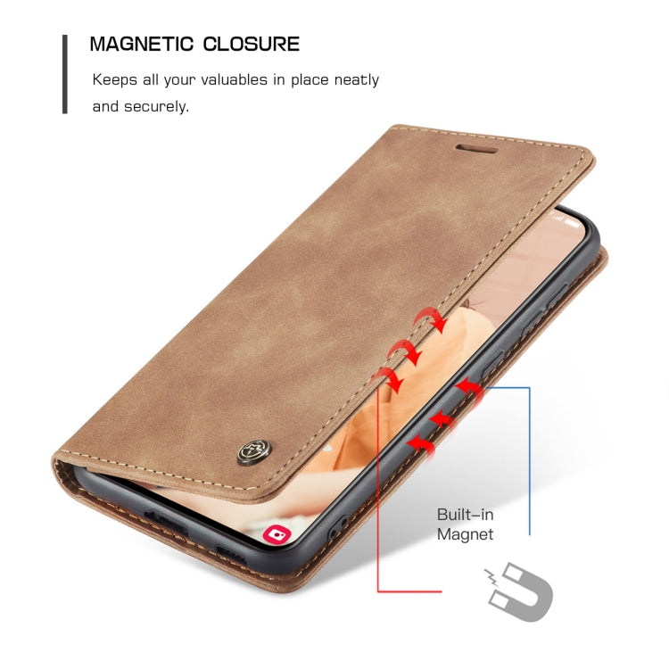 For Samsung Galaxy S21 FE CaseMe 013 Multifunctional Horizontal Flip Leather Case, with Card Slot & Holder & Wallet(Brown) - free shipping - PMC TechLife - Order now!