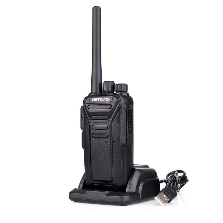 RETEVIS RT27 0.5W EU Frequency 446MHz 16CHS FRS Two Way Radio Handheld Walkie Talkie, EU Plug(Black) - free shipping - PMC TechLife - Order now!