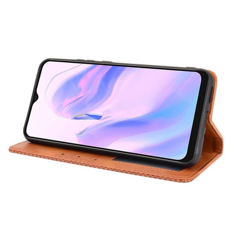 For Blackview A70 (2021) Magnetic Buckle Retro Crazy Horse Texture Horizontal Flip Leather Case with Holder & Card Slots & Photo Frame(Brown) - More Brand by PMC TechLife | Online Shopping South Africa | PMC TechLife | Buy Now Pay Later Mobicred