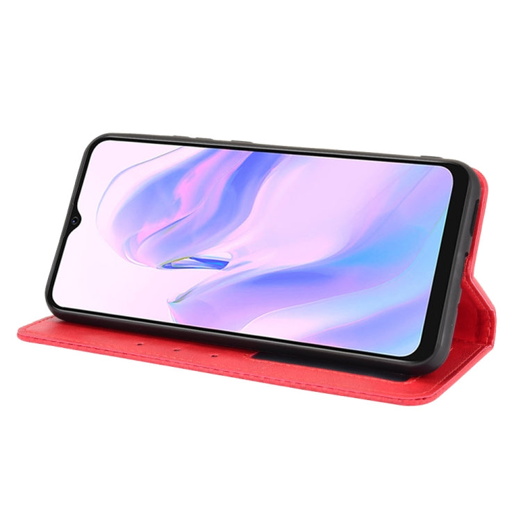 For Blackview A70 (2021) Magnetic Buckle Retro Crazy Horse Texture Horizontal Flip Leather Case with Holder & Card Slots & Photo Frame(Red) - More Brand by PMC TechLife | Online Shopping South Africa | PMC TechLife | Buy Now Pay Later Mobicred