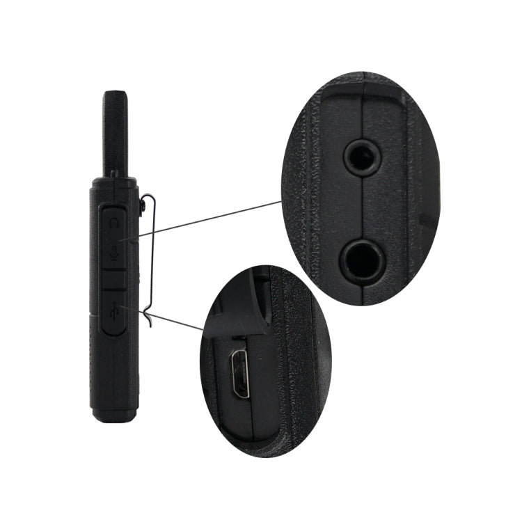 1 Pair RETEVIS RT18 16CHS FRS Dual PTT Handheld Walkie Talkie, US Plug(Black) - free shipping - PMC Jewellery - Order now!