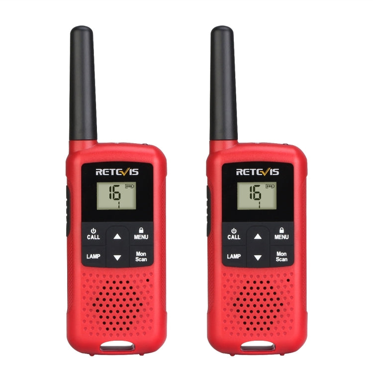 1 Pair RETEVIS RT649B 0.5W EU Frequency 446.00625-446.19375MHz 16CHS Two Way Radio Handheld Walkie Talkie, EU Plug(Red) - free shipping - PMC Jewellery - Order now!