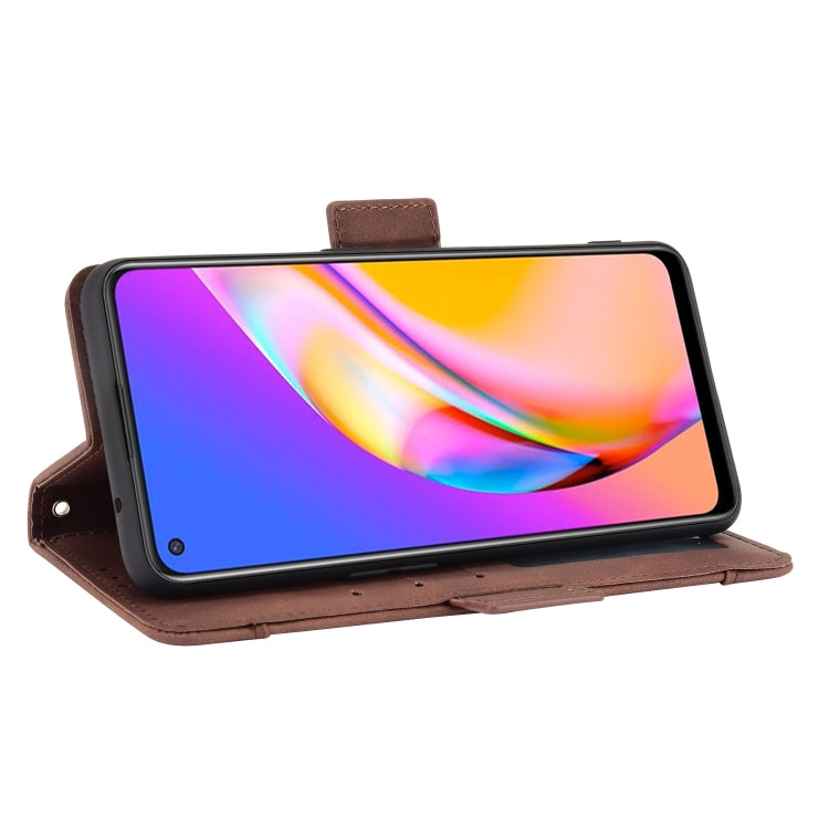 For OPPO A94 5G / Reno5Z 5G / F19 Pro+ 5G Skin Feel Calf Pattern Horizontal Flip Leather Case with Holder & Card Slots & Photo Frame(Brown) - OPPO Cases by PMC TechLife | Online Shopping South Africa | PMC TechLife | Buy Now Pay Later Mobicred