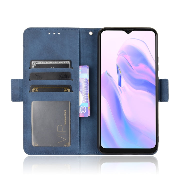 For Blackview A70 (2021) Skin Feel Calf Pattern Horizontal Flip Leather Case with Holder & Card Slots & Photo Frame(Blue) - More Brand by PMC TechLife | Online Shopping South Africa | PMC TechLife | Buy Now Pay Later Mobicred