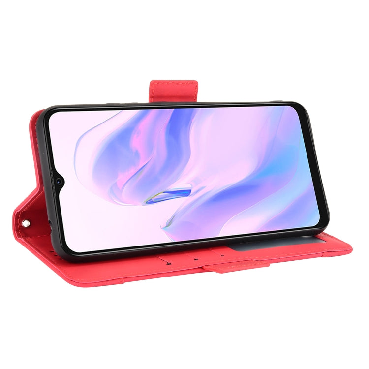For Blackview A70 (2021) Skin Feel Calf Pattern Horizontal Flip Leather Case with Holder & Card Slots & Photo Frame(Red) - More Brand by PMC TechLife | Online Shopping South Africa | PMC TechLife
