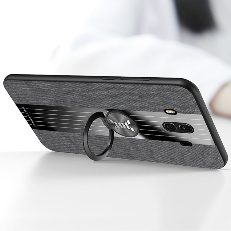 For Huawei Mate 10 Pro XINLI Stitching Cloth Textue Shockproof TPU Protective Case with Ring Holder(Grey) - free shipping - PMC TechLife - Order now!