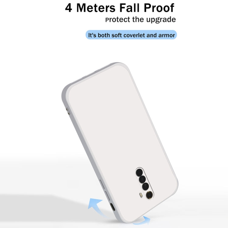 For OPPO Realme X2 Pro  / Reno Ace Solid Color Imitation Liquid Silicone Straight Edge Dropproof Full Coverage Protective Case(Black) - Realme Cases by PMC TechLife | Online Shopping South Africa | PMC TechLife | Buy Now Pay Later Mobicred