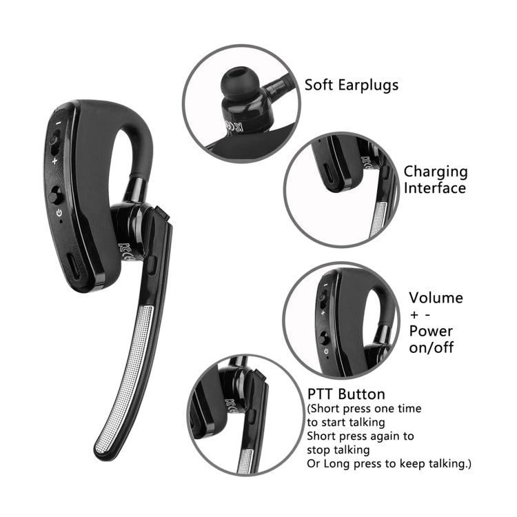 RETEVIS RB637 EU Frequency PMR446 16CHS License-free Two Way Radio Handheld Bluetooth Walkie Talkie(Black) - free shipping - PMC Jewellery - Order now!