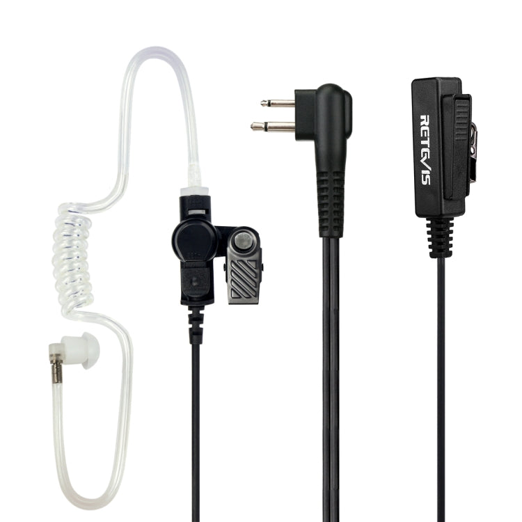 RETEVIS M 2 Pin Long Clip Air Guide Covert Acoustic Tube Earpiece Speaker Microphone - free shipping - PMC Jewellery - Order now!