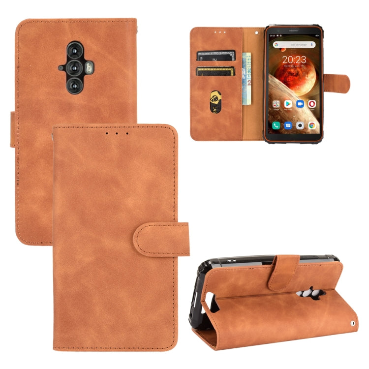 For Blackview BV6600 Solid Color Skin Feel Magnetic Buckle Horizontal Flip Calf Texture PU Leather Case with Holder & Card Slots & Wallet(Brown) - More Brand by PMC TechLife | Online Shopping South Africa | PMC TechLife