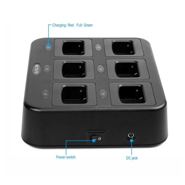 RETEVIS RTC777 Six-Way Walkie Talkie Charger for Retevis H777, AU Plug - free shipping - PMC Jewellery - Order now!