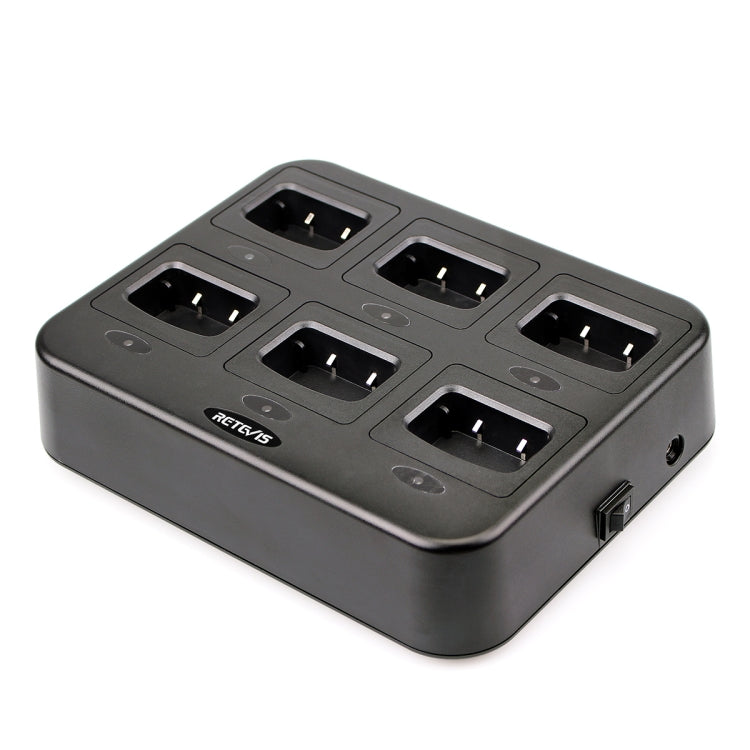 RETEVIS RTC777 Six-Way Walkie Talkie Charger for Retevis H777, EU Plug - free shipping - PMC Jewellery - Order now!