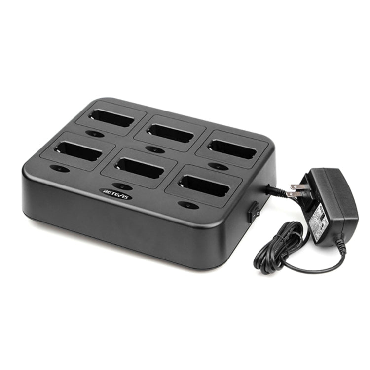 RETEVIS RTC22 Multi-function Six-Way Walkie Talkie Charger for Retevis RT22, US Plug - free shipping - PMC Jewellery - Order now!