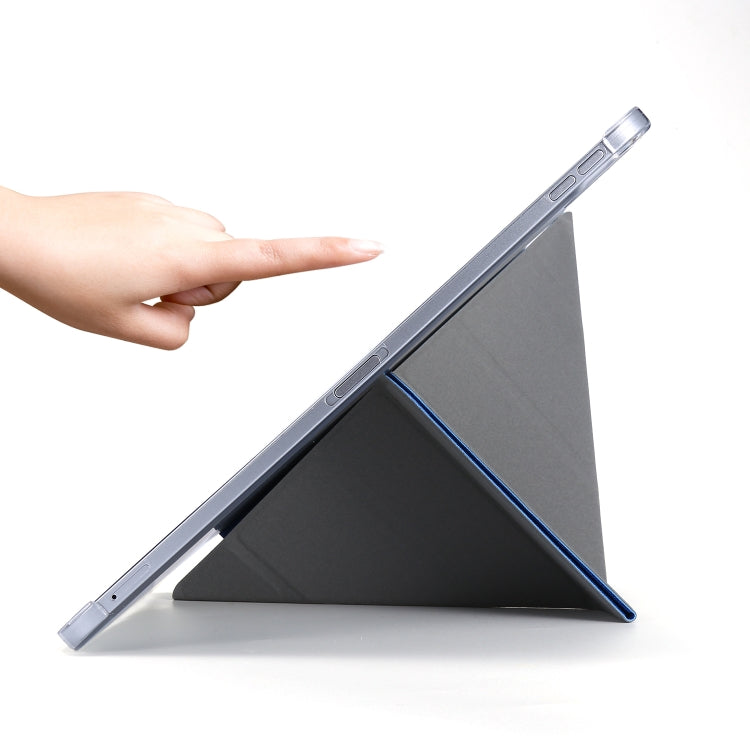 For iPad Air 13 2024 / iPad Pro 12.9 2022 / 2021 Silk Texture Horizontal Deformation Flip Leather Tablet Case with Holder(Light Blue) - iPad Pro 12.9 (2022/2021) Cases by PMC TechLife | Online Shopping South Africa | PMC TechLife | Buy Now Pay Later Mobicred