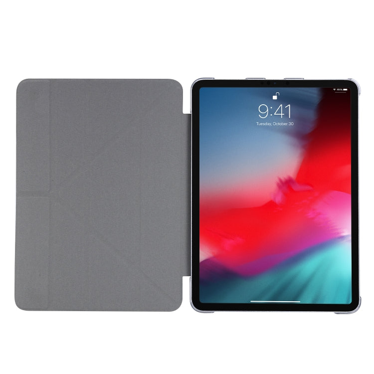 For iPad Air 13 2025 / 2024 / iPad Pro 12.9 2022 / 2021 Silk Texture Horizontal Deformation Flip Leather Tablet Case with Holder(Purple) - iPad Pro 12.9 (2022/2021) Cases by PMC TechLife | Online Shopping South Africa | PMC TechLife | Buy Now Pay Later Mobicred