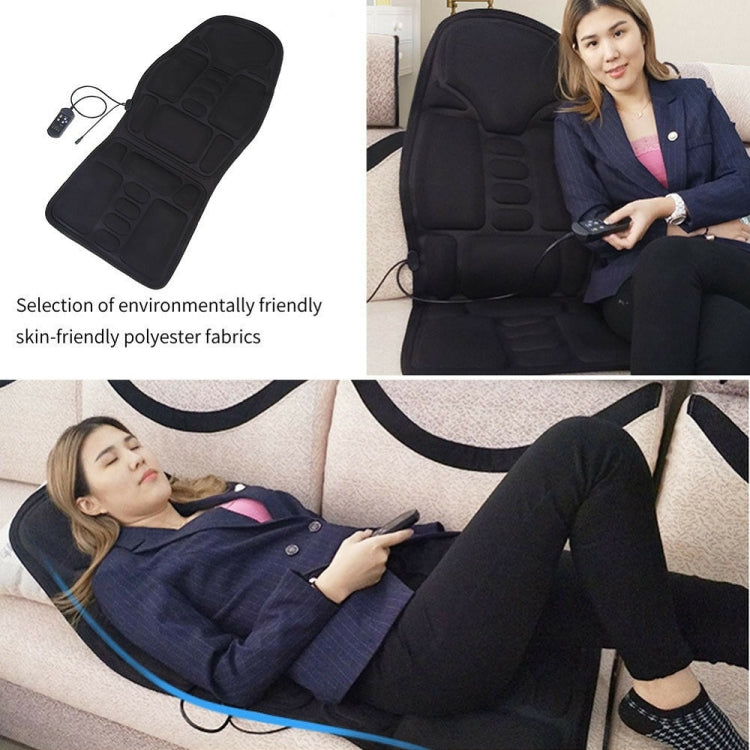 5 Massage Heads 8 Modes Car / Household Multifunctional Whole Body Cervical Massage Seat Cushion, Plug Type:US Plug(Black) - Seat Accessories by PMC TechLife | Online Shopping South Africa | PMC TechLife | Buy Now Pay Later Mobicred