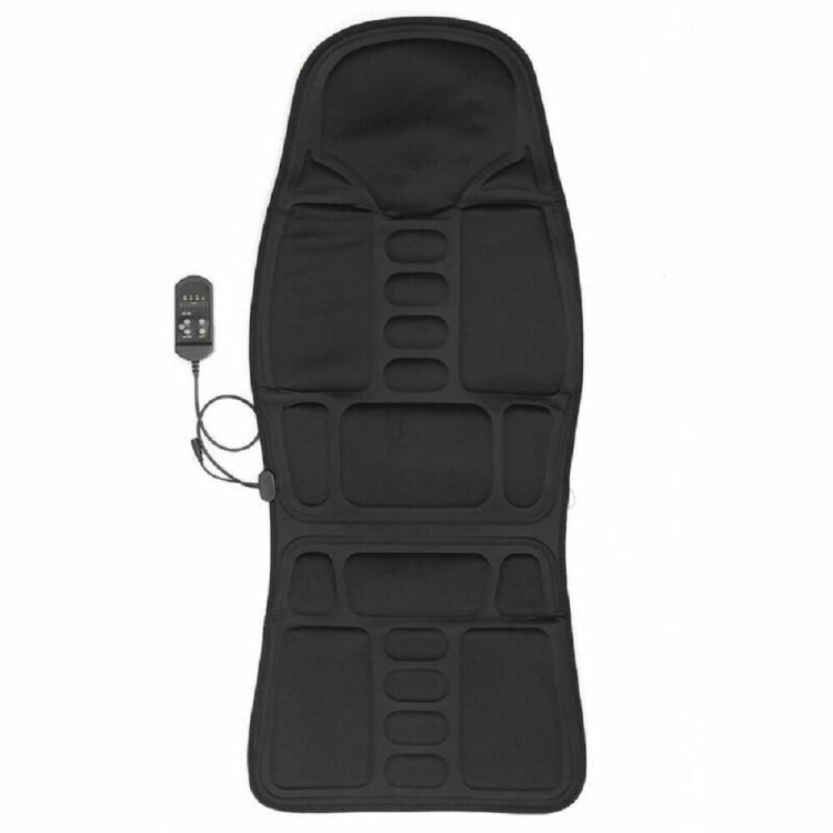 7 Massage Heads 8 Modes Car / Household Multifunctional Whole Body Cervical Massage Seat Cushion, Plug Type:EU Plug(Black) - Seat Accessories by PMC TechLife | Online Shopping South Africa | PMC TechLife | Buy Now Pay Later Mobicred