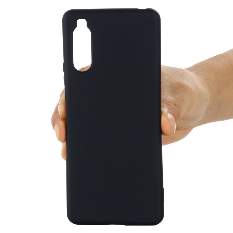 For Sony Xperia 1 III Pure Color Liquid Silicone Shockproof Full Coverage Case(Black) - Sony Cases by PMC TechLife | Online Shopping South Africa | PMC TechLife