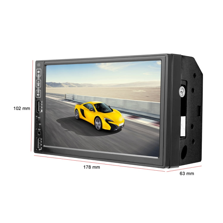 A2821 Car 7 inch Screen HD MP5 Player, Support Bluetooth / FM with Remote Control, Style:Standard + 8LEDs Light Camera - Car MP3 & MP4 & MP5 by PMC TechLife | Online Shopping South Africa | PMC TechLife | Buy Now Pay Later Mobicred