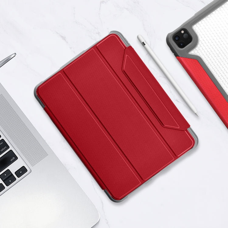 For iPad Pro 11 2022 / 2021 / 2020 Mutural Yagao Series PC Horizontal Flip Leather Tablet Case with Holder & Pen Slot(Red) - free shipping - PMC TechLife - Order now!